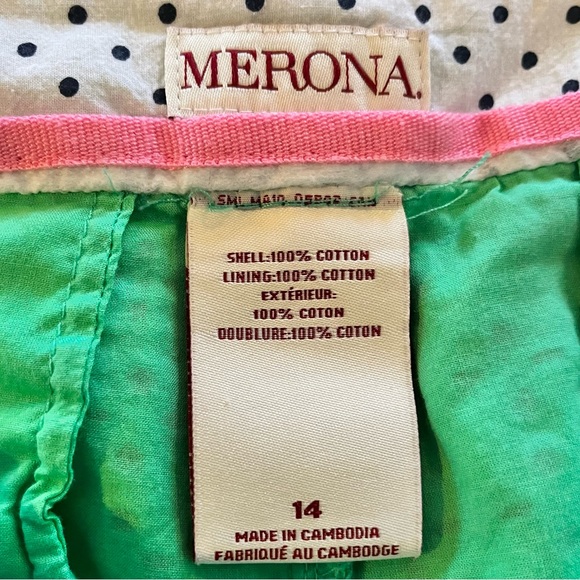 Lime Green Eyelet Short - Picture 3 of 4